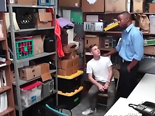 Teen takes black schlong